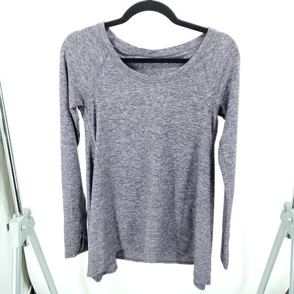 Lululemon Rehearsal Long Sleeve Tunic Top 6/M Heathered Black Swan (Purp… - Picture 5 of 16